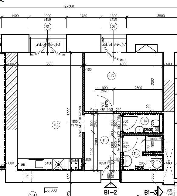 SOB1100002 Nový byt 2+kk 45m2 se zahrádkou a parkováním v obci Soběchleby