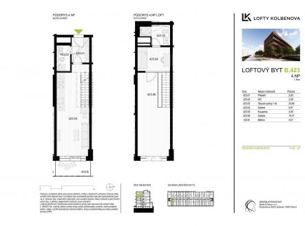 Prodej bytu, 3+kk, 66 m²