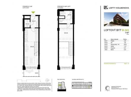 Prodej bytu, 2+kk, 53 m²