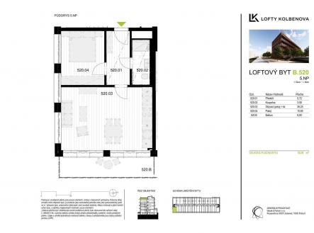 Prodej bytu, 2+kk, 48 m²