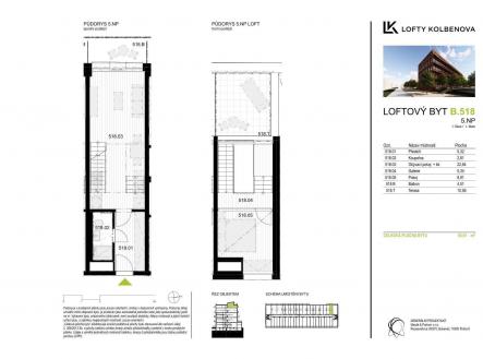 Prodej bytu, 2+kk, 49 m²