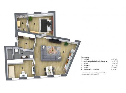 Prodej bytu, 3+kk, 78 m²