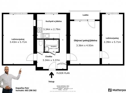 Prodej bytu, 3+1, 67 m²