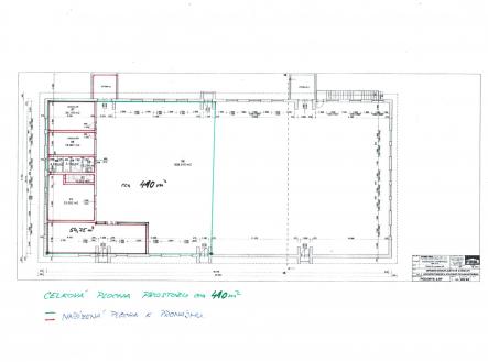 Pronájem - komerční objekt, výroba, 410 m²