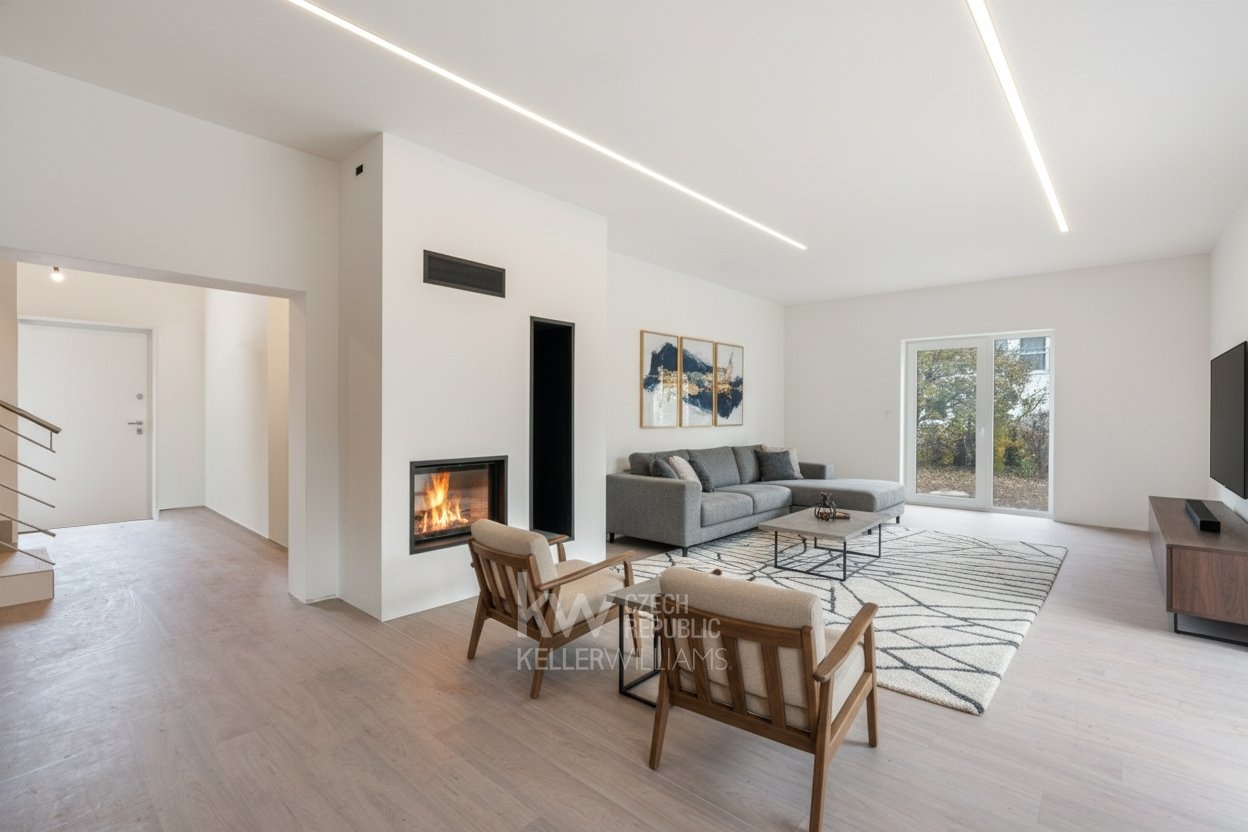 Vizualizace - obývací pokoj