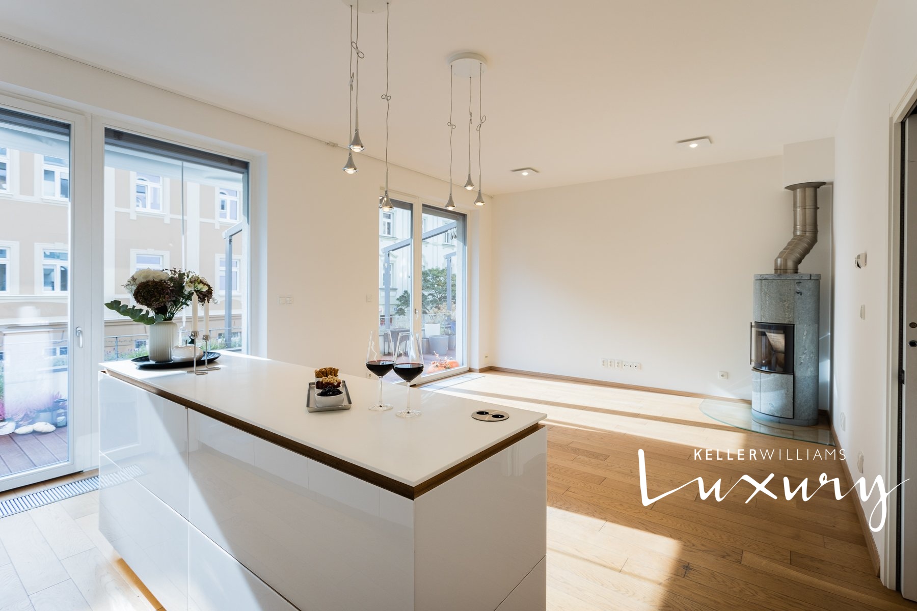 Obývací pokoj s kuchyní