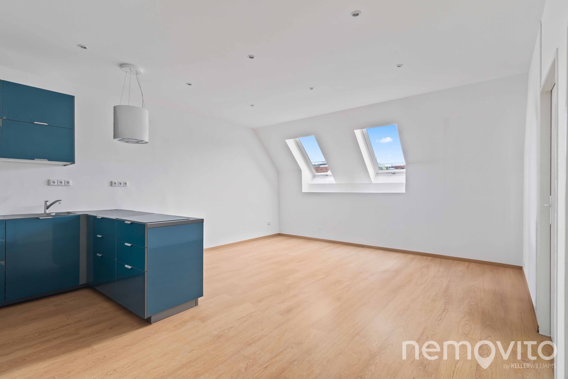 Obývací pokoj s kuchyňským koutem