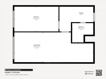 Pronájem bytu, 2+kk, 47 m²