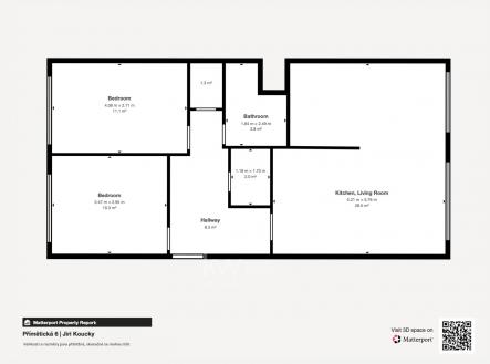 Pronájem bytu, 3+kk, 67 m²