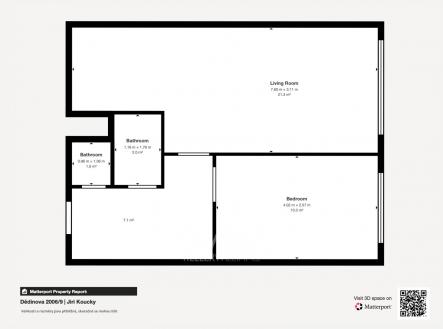 Pronájem bytu, 2+kk, 47 m²