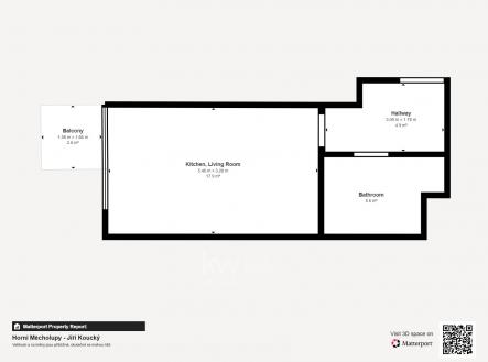 Pronájem bytu, 1+kk, 31 m²