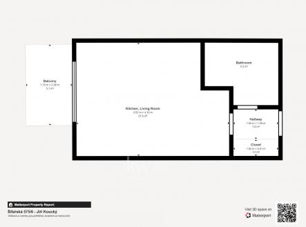 Pronájem bytu, 1+kk, 33 m²