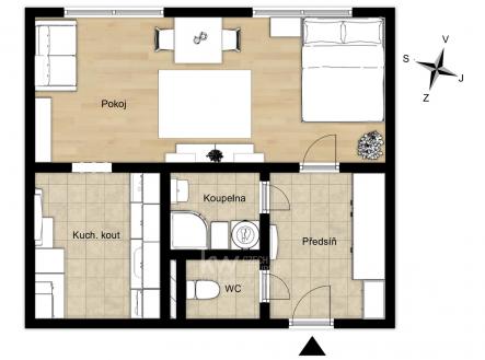 Prodej bytu, 1+kk, 33 m²