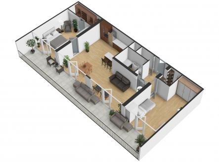 Prodej bytu, 3+kk, 142 m²