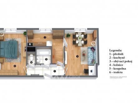 Prodej bytu, 2+1, 51 m²