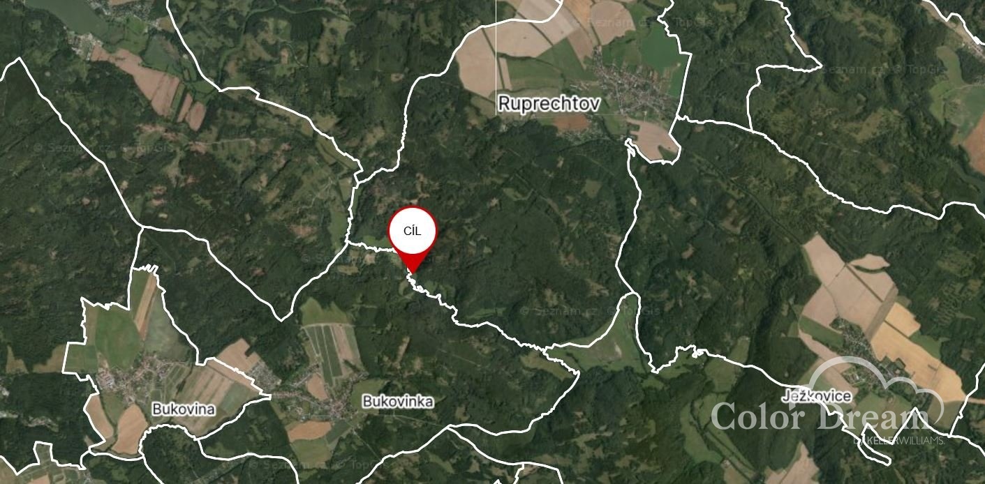 Umístění pozemků