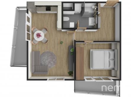 Pronájem bytu, 2+kk, 55 m²