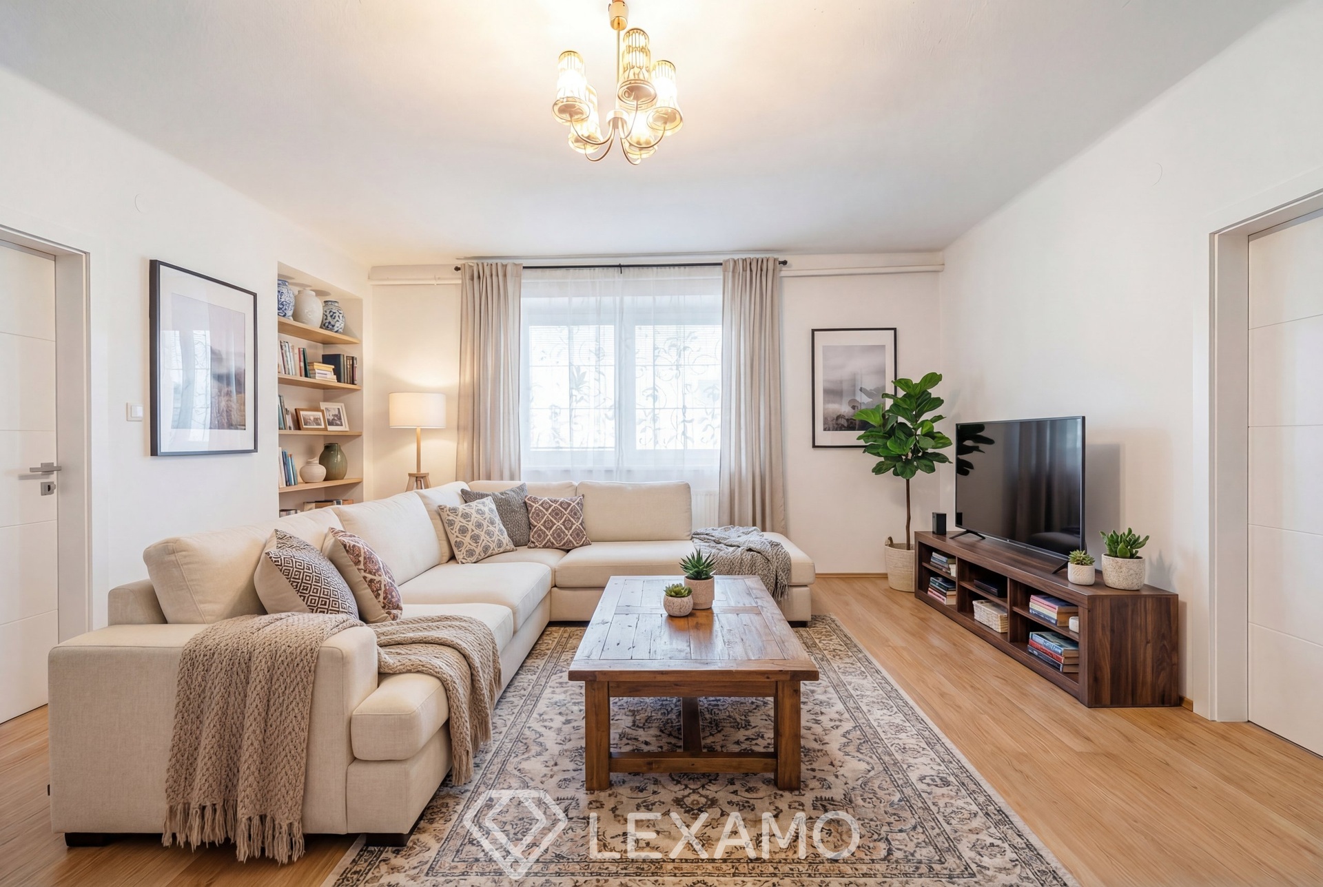 vizualizace obývací pokoj