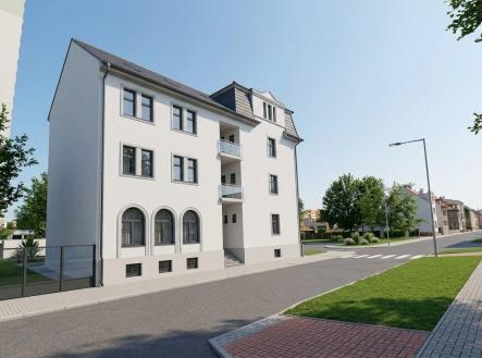 Takto by mohl bytový dům vypadat po rekonstrukci.