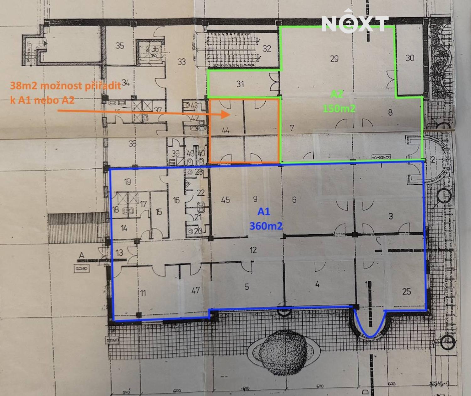 Pronájem komerční Obchodní prostory, 360㎡