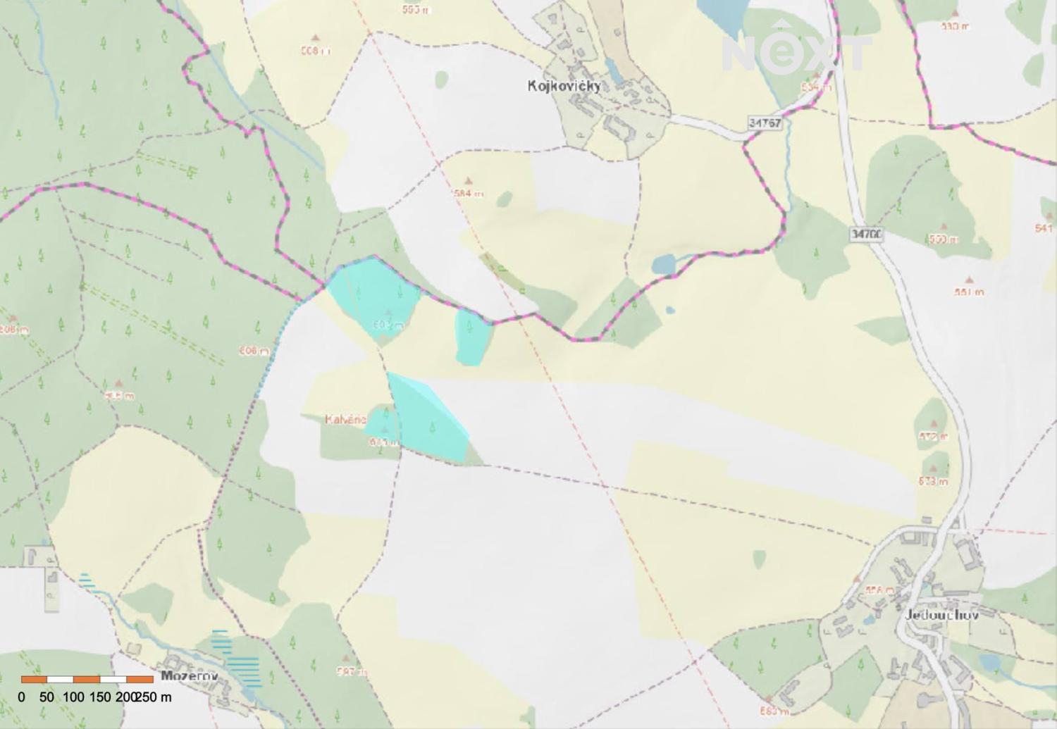 Prodej pozemek Lesy, 41070㎡