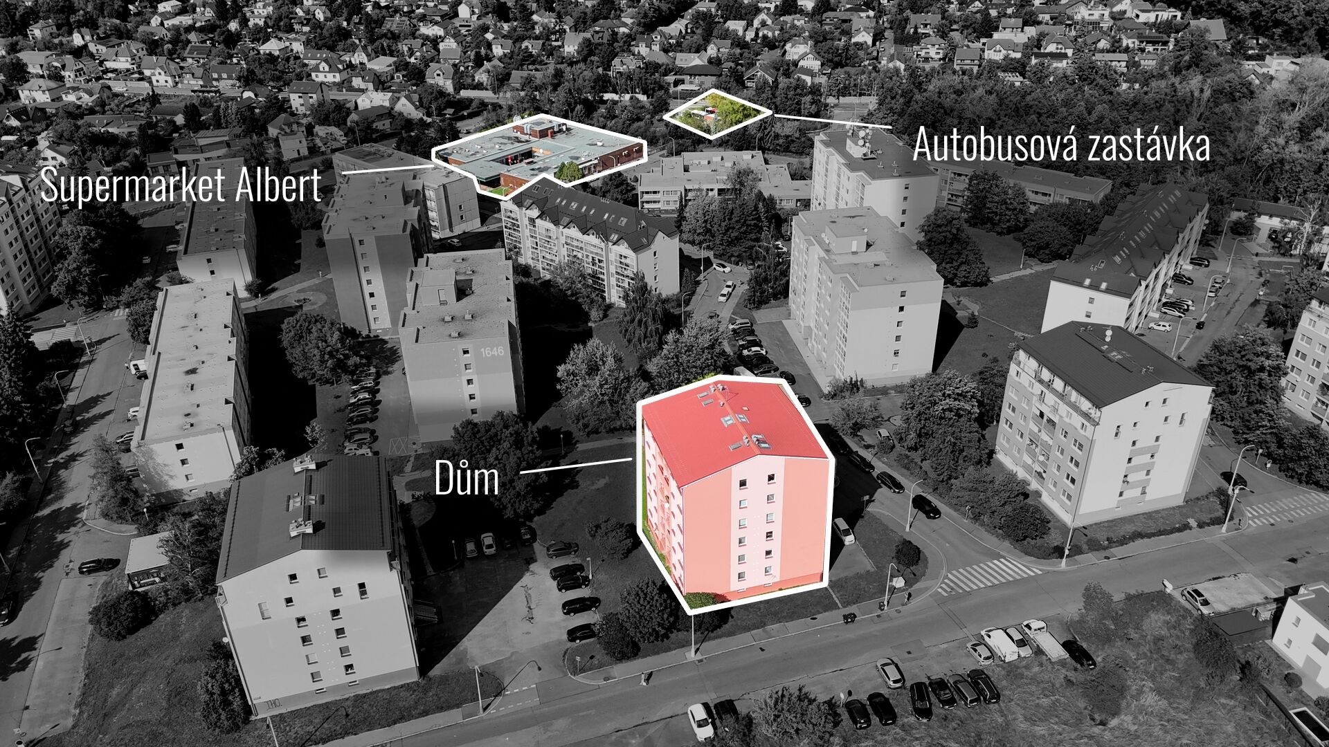 Byt 3+kk/L, 65 m² v Újezdu nad Lesy – příroda, klid a rychlé spojení do Prahy