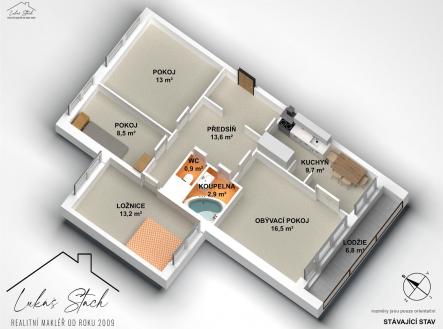 Prodej bytu, 4+kk, 87 m²