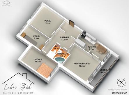 Prodej bytu, 4+kk, 87 m²
