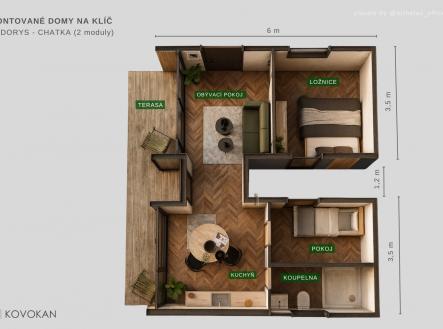 Prodej chaty/rekreačního objektu, 45 m²