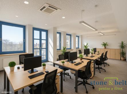 Pronájem kanceláře, 128 m²