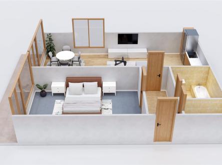 Prodej bytu, 2+kk, 63 m²