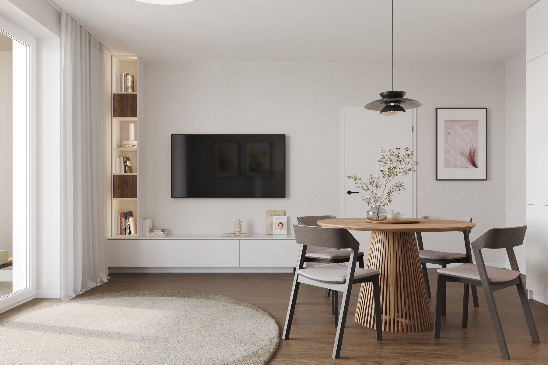 Atelier obytný prostor 