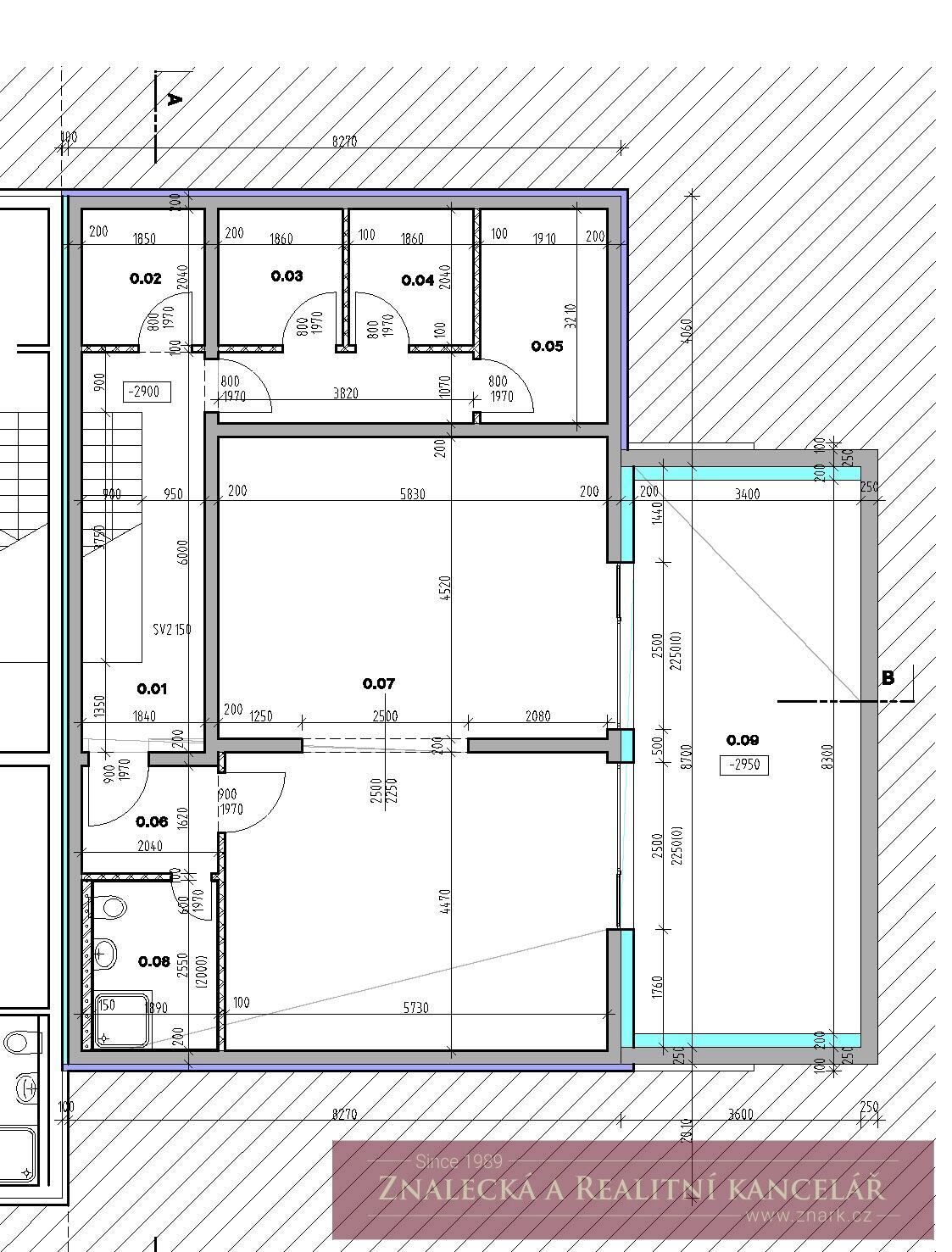 Nebytový prostor 63,8 m2 s terasou 27 m2