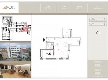 Pronájem bytu, 2+kk, 50 m²