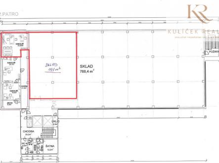 Pronájem skladovací prostor, 223 m²