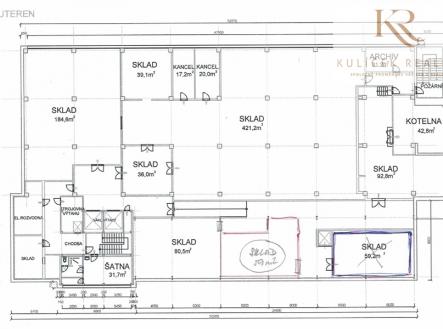 Pronájem skladu, 59 m²