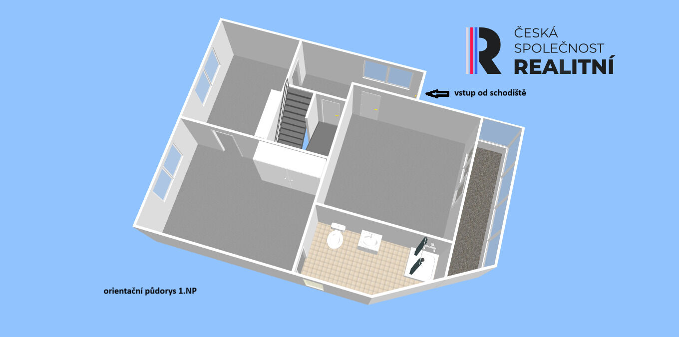 Prodej domu, 3+1, centrum města Vroutek, pozemek 206m2