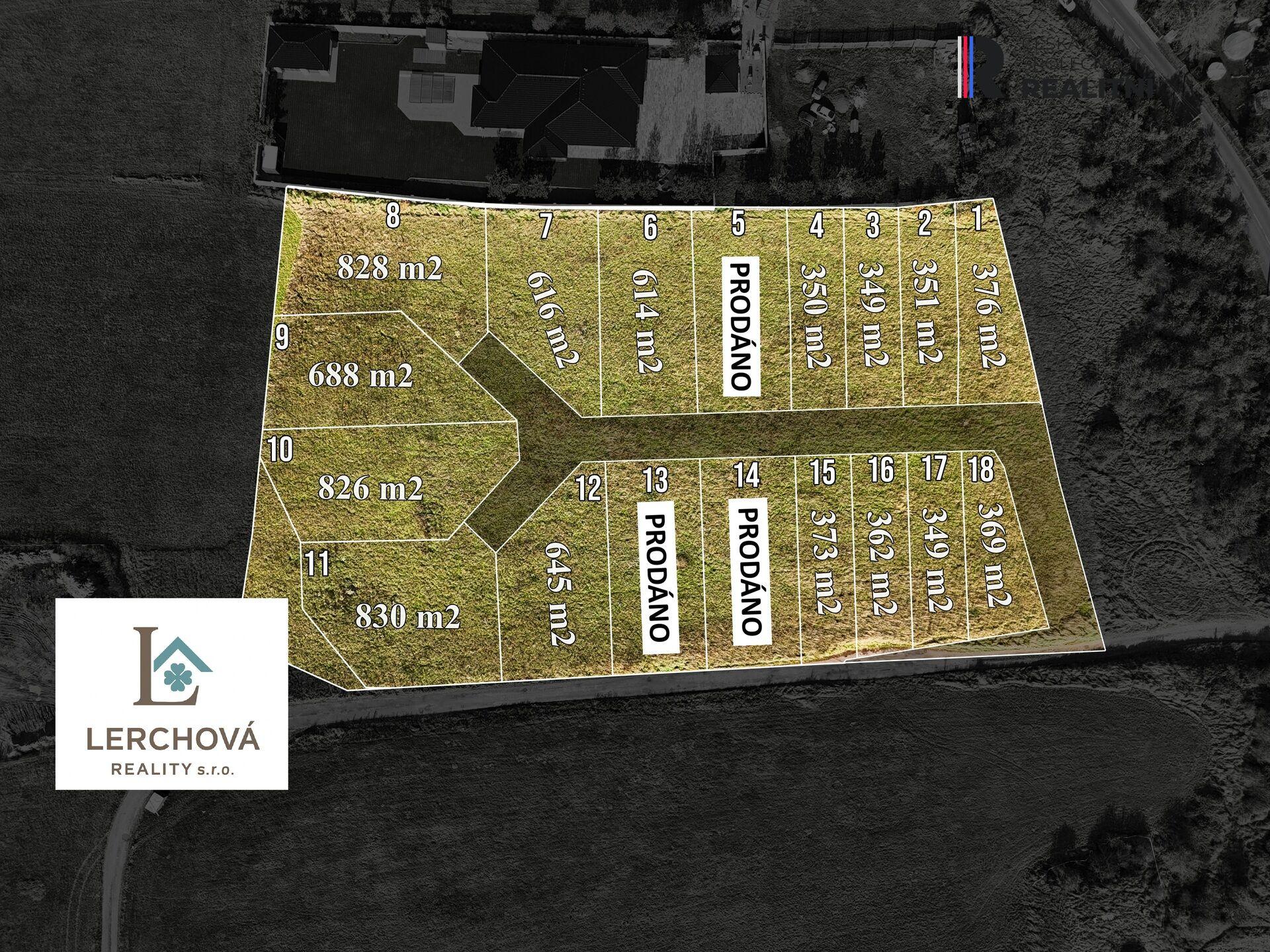 Stavební pozemky na prodej pro rodinné domy