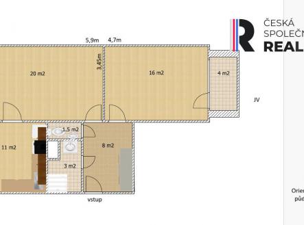 Prodej bytu, 2+1, 65 m²