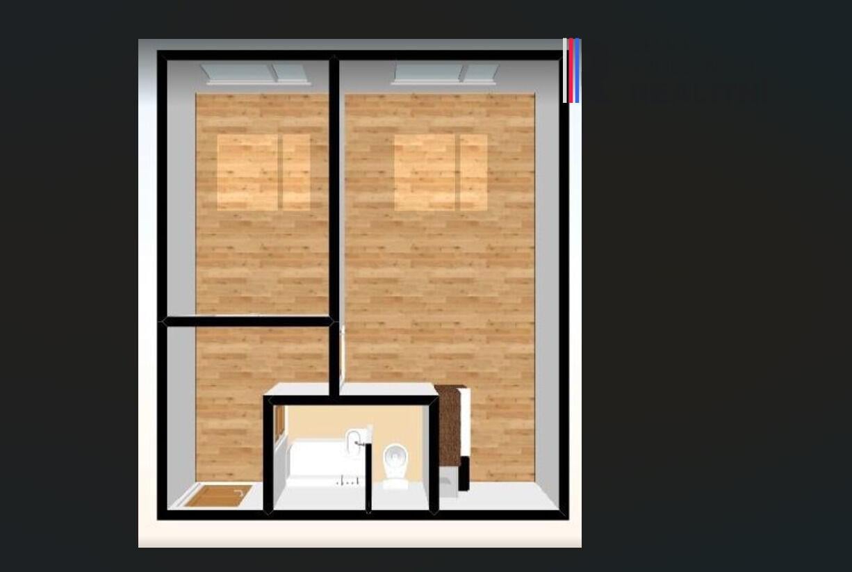 Pronájem bytu 2+kk, 42m2, komora na chodbě, sklep