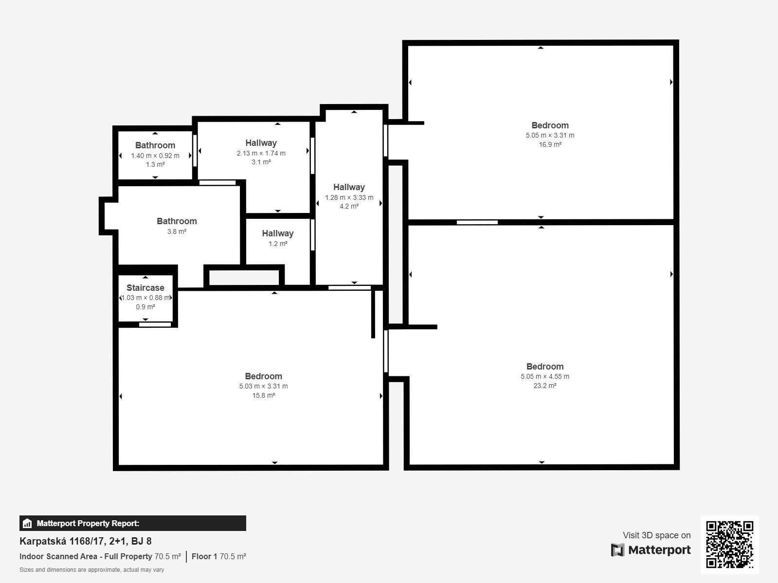 Soutěž o nájem bytu 2+1, ul. Karpatská, 69,30 m2