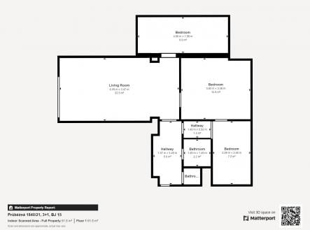 Pronájem bytu, 3+1, 67 m²