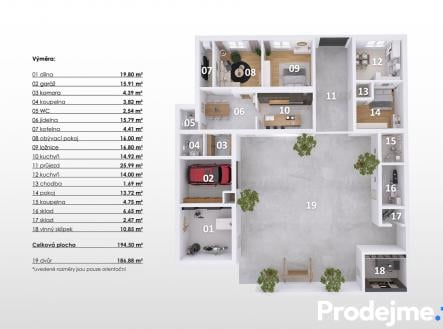 Prodej - dům/vila, 166 m²