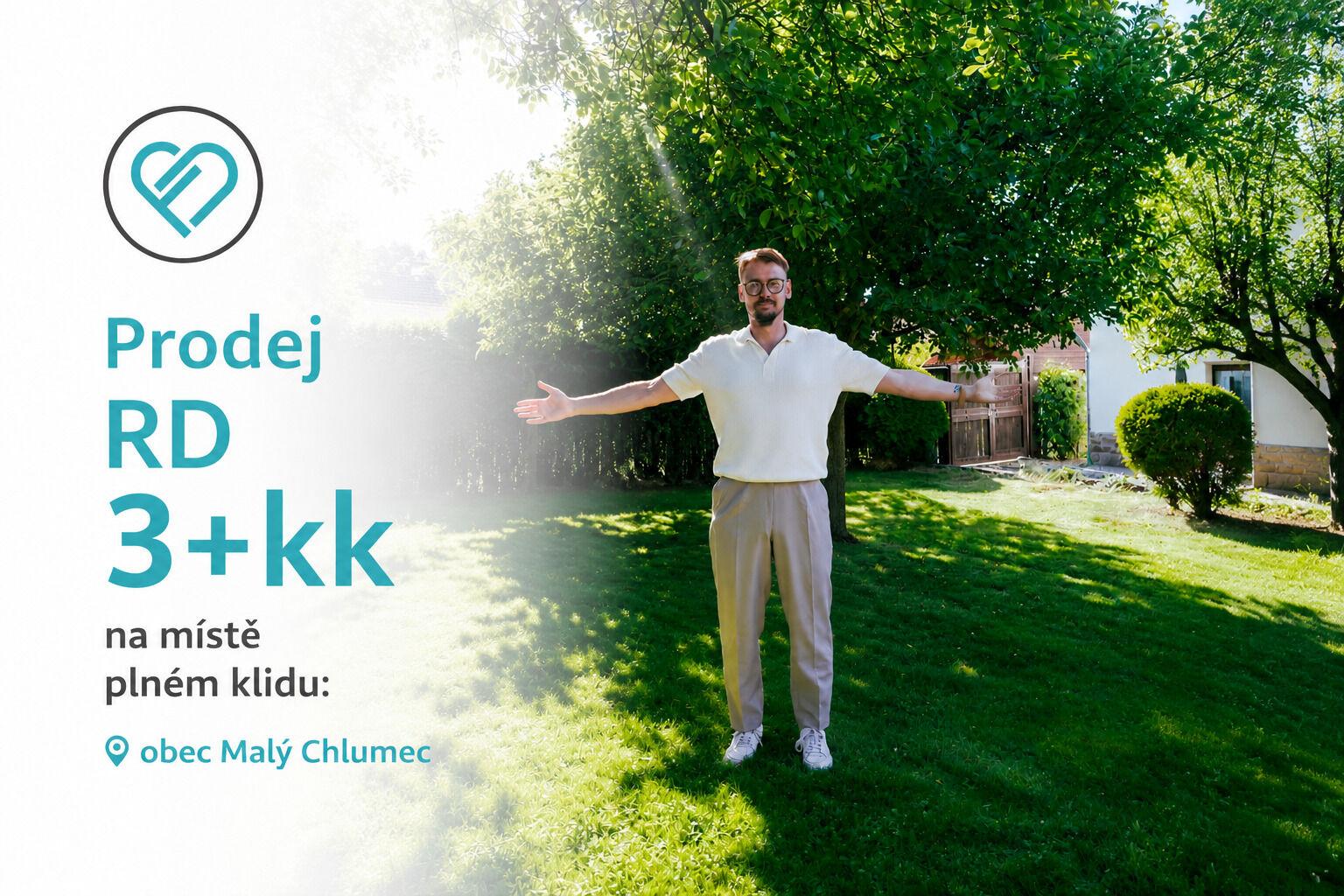 Prodej chalupy 110 m², pozemek 885 m² Velký Chlumec - Malý Chlumec