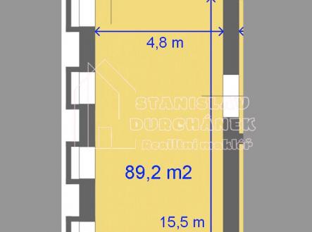 Pronájem výrobní prostor, 89 m²