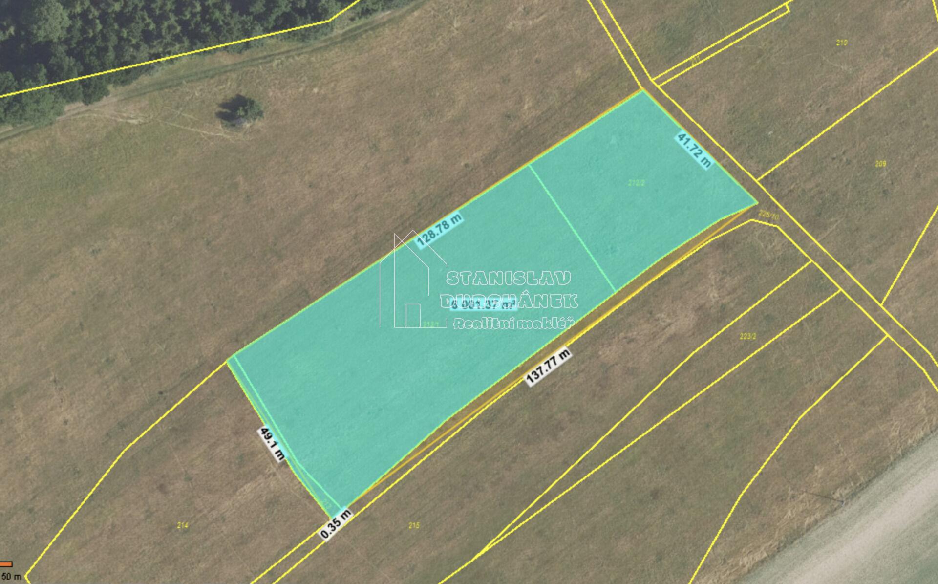 Orná půda 2886 m2, Hvozdec, okres Beroun