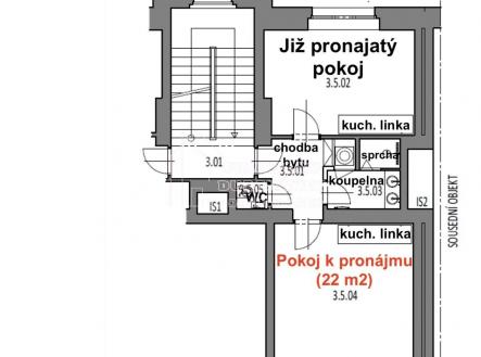 Pronájem bytu,, 22 m²