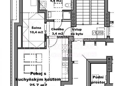 Pronájem bytu, 1+kk, 43 m²