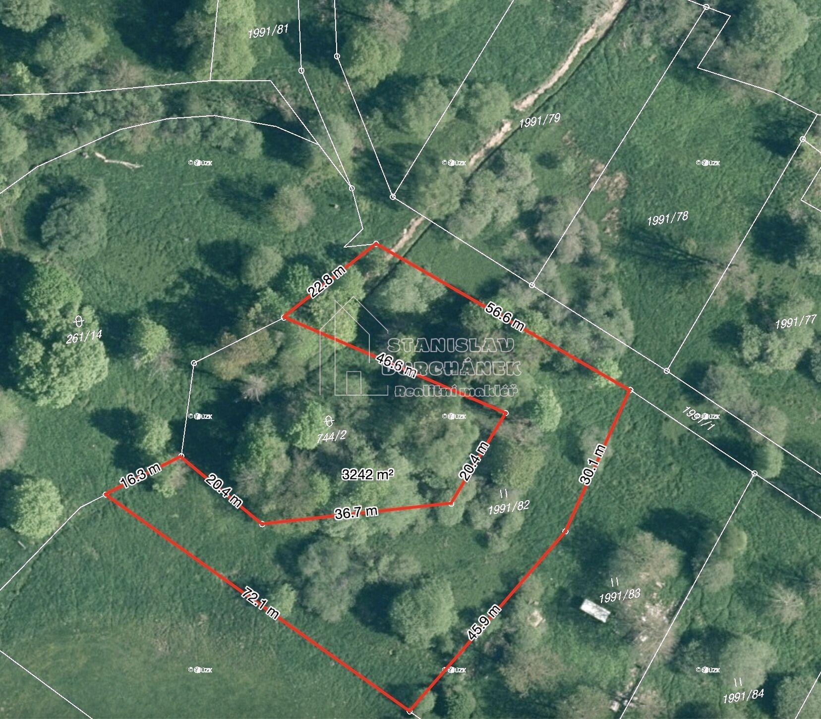 Prodej stavebního pozemku 4929 m2, Nová Ves, okr. Sokolov