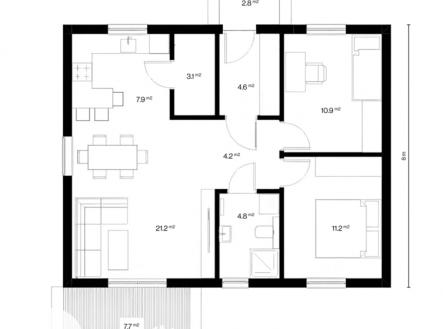 Prodej domu/vily, 107 m²